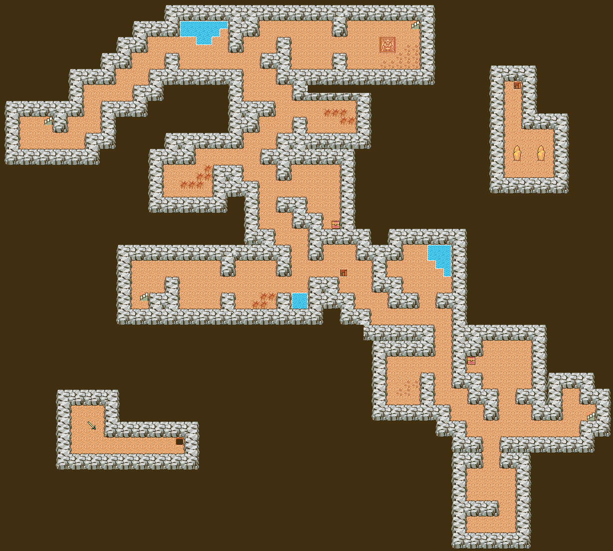 Gbc版ドラゴンクエスト1 2攻略 ロンダルキアの洞窟 Game Maps ゲームマップ
